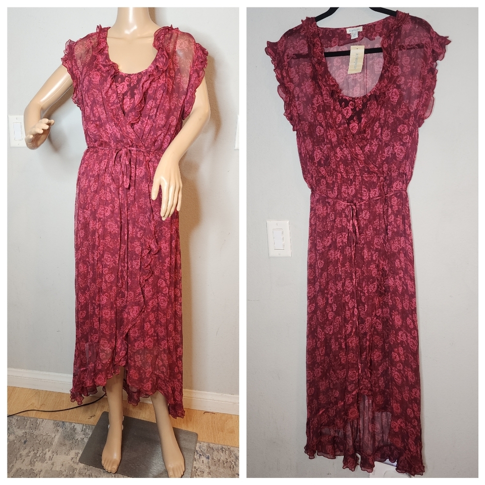 Sundance Red Floral Dress